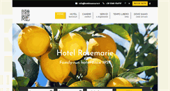 Desktop Screenshot of hotelrosemarie.it