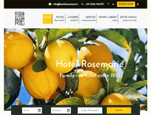 Tablet Screenshot of hotelrosemarie.it